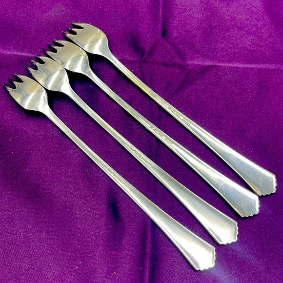 Excel “Tango”4pc Set Stainless Steel Cocktail Seafood Shrimp Forks Made in Japan - Picture 11 of 15